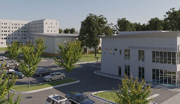 Coalition for the Homeless to double women and family shelter capacity.